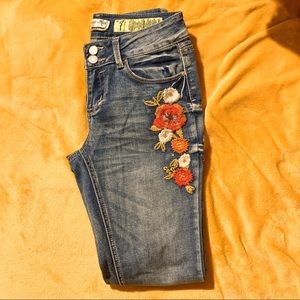 Indigo Rein Flower jean